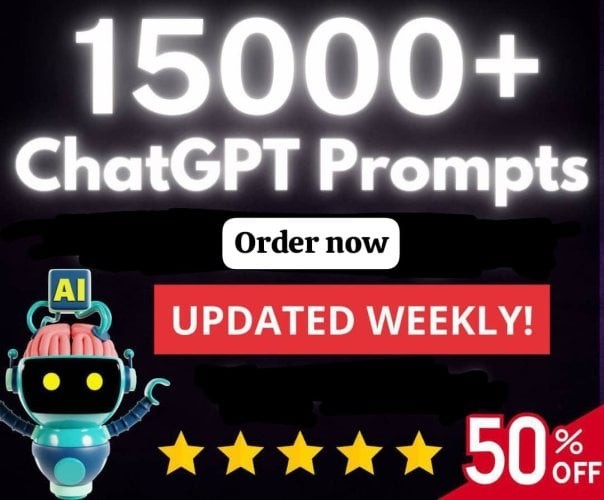 I will provide 15000+ ChatGPT Prompts