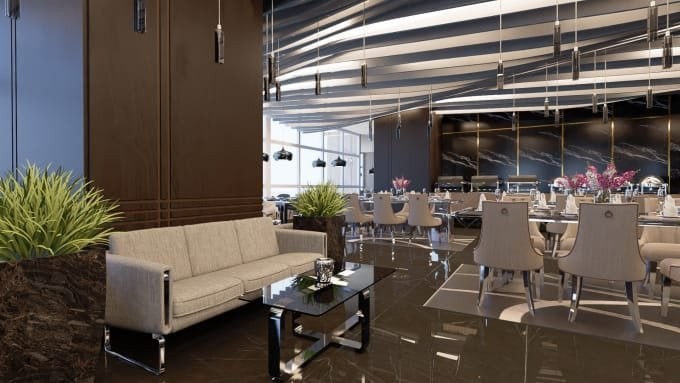 I will do an architectural interior design, 3d modeling, 3d rendering