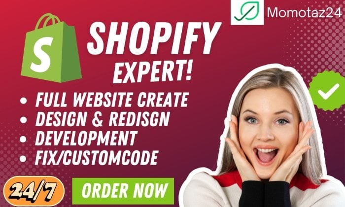 I Will Design Your Shopify Store And Fix Errors, Customize, Custom Code