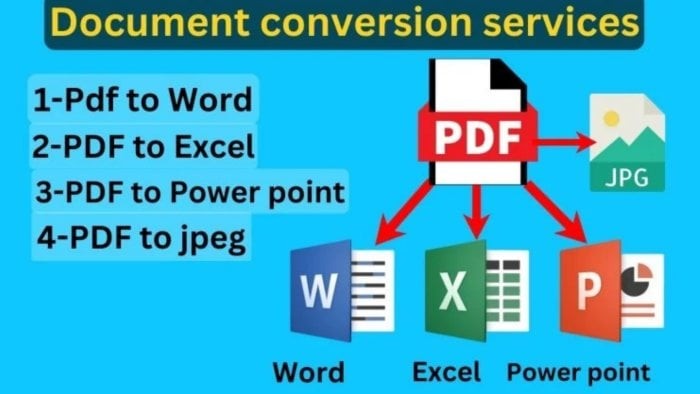 I Will Convert 5 Files to Other Files (PDF, Word, Excel, etc)