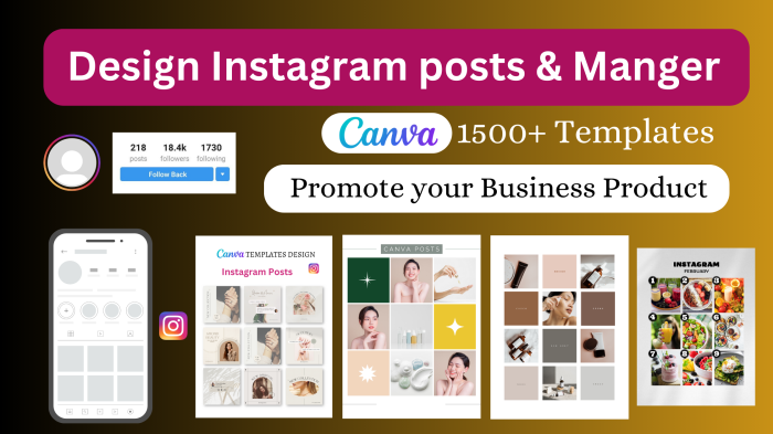 I Will Provide 2000+ Canva Templates Design Instagram Posts