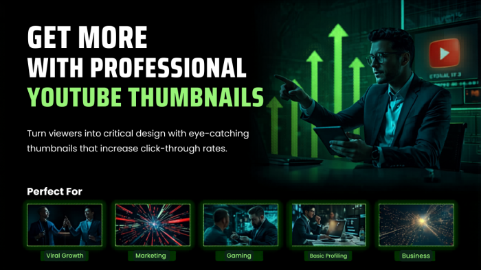 I Will Create 3 Professional Thumbnails for YouTube (Quick Service).