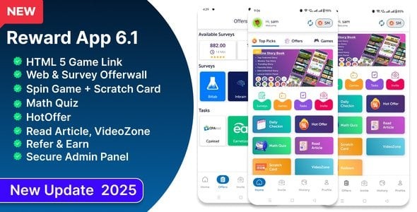I Will Develope Your Complete Rewards Earnings App