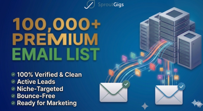 I Will Provide 100,000+ Clean, Verified & Niche-Targeted Email Lists for Marketing