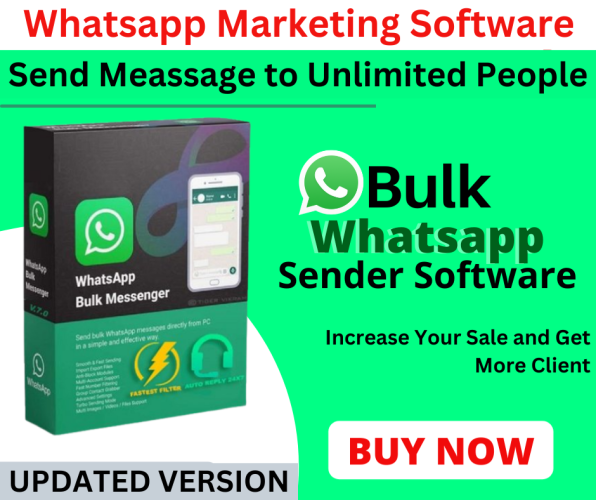 I will give you Whatsapp Bulk Marketing Software