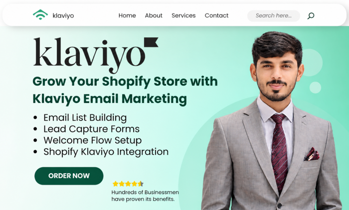 I will setup klaviyo email marketing flows in shopify, email automation, email campaign.