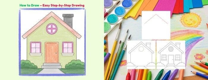 I will provide the Drawing course: Easy step-by-step drawing for kids and adults
