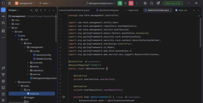 I Will Develop a Custom Full Stack Web Application Using Java Spring Boot