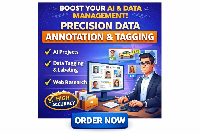 I Will Do AI Data Annotation, Tagging, and Web Research For Your Projects.