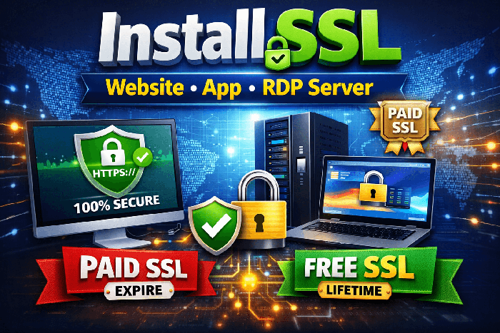 I Will Install SSL for your Website & IIS Application – FREE or Paid SSL Setup