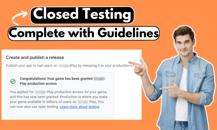 I will do closed testing for 14 days, complete with Guidelines