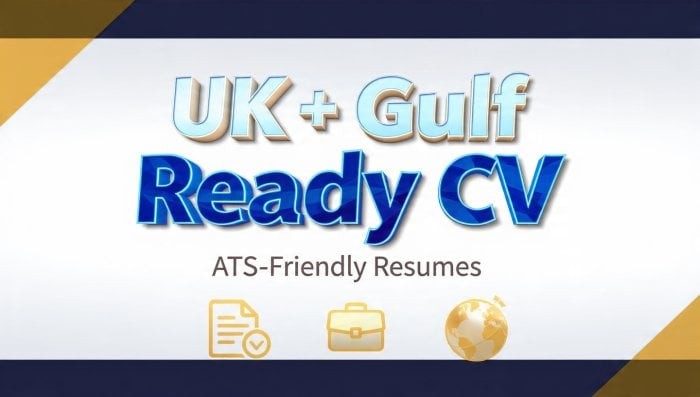 *I will create ATS-friendly CV for UK,USA & UAE, Saudi jobs*