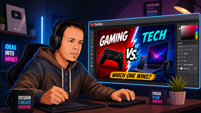 I will Design a Professional Thumbnail for Social Media