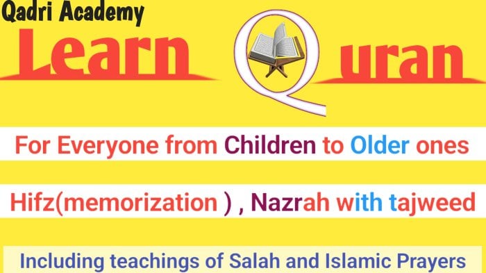I will teach 12 lessons of the Holy Quran