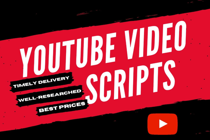 I Will Write Captivating YouTube Scripts (Up To 1000 Words)