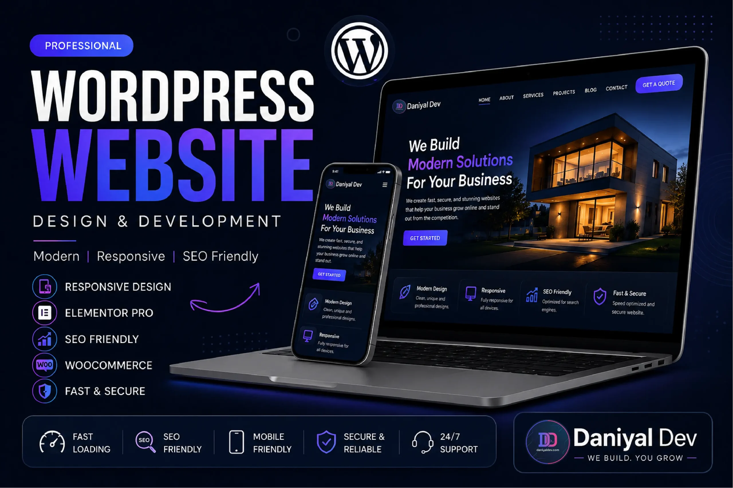 I Will Design Responsive Business or Blog Website on WordPress